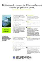 Ralisation des travaux de dbroussaillement chez les propritaires privs - CG 06.